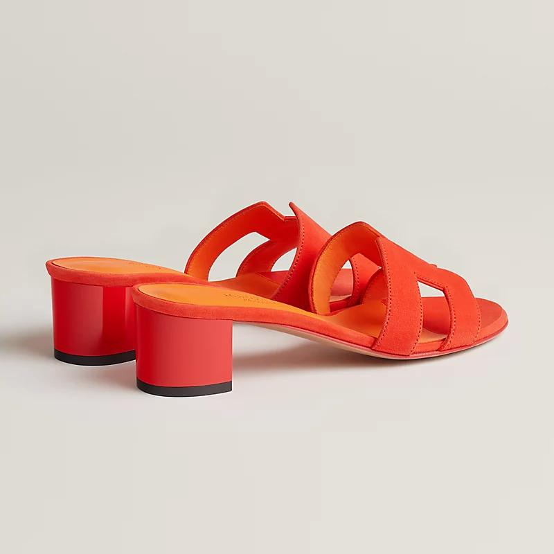 Giày Hermes Oasis Sandal Nữ Cam